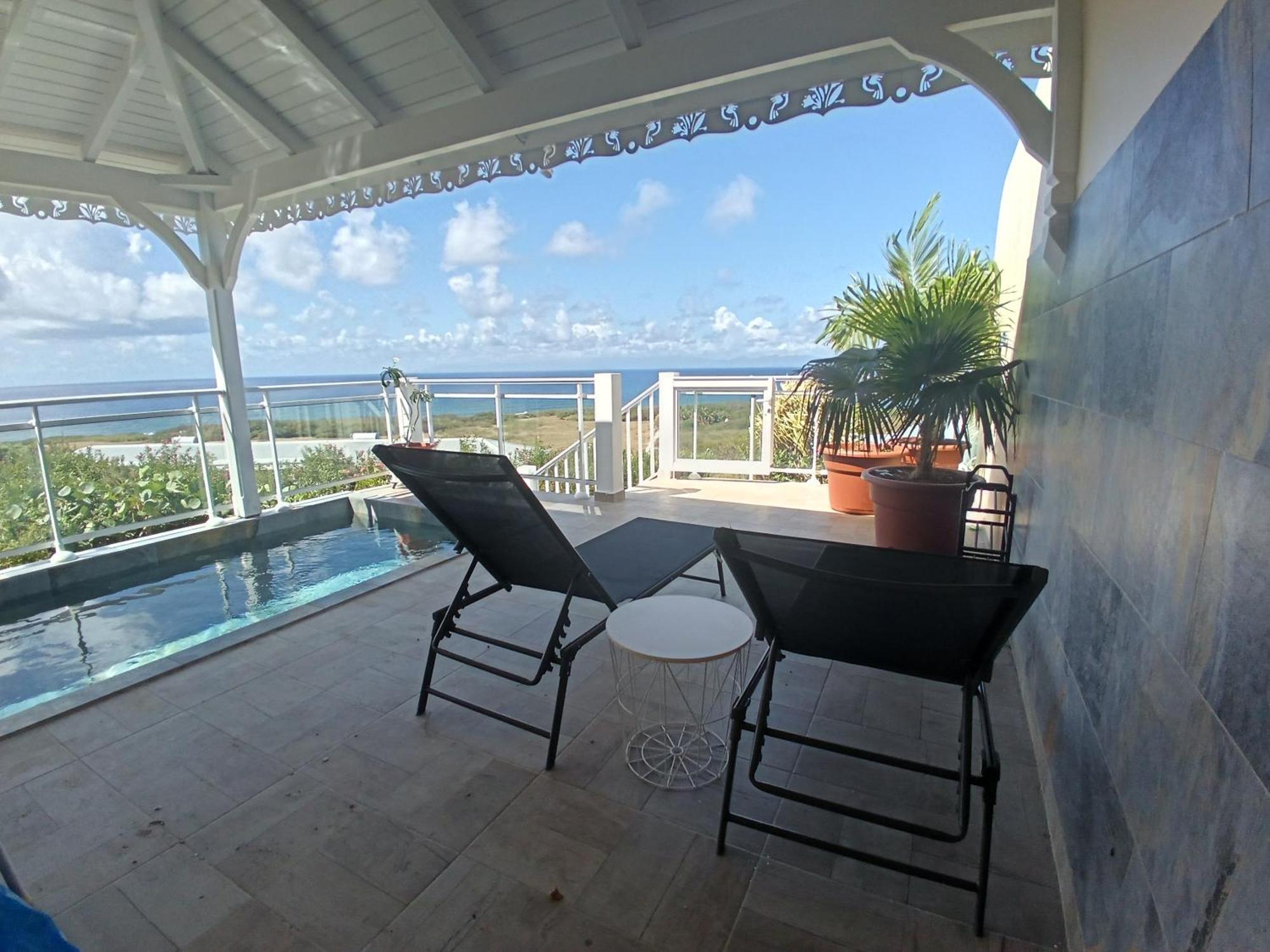 Grand-Bourg  Aux Colibris Amoureux : Loft De Standing Avec Vue Mer מראה חיצוני תמונה