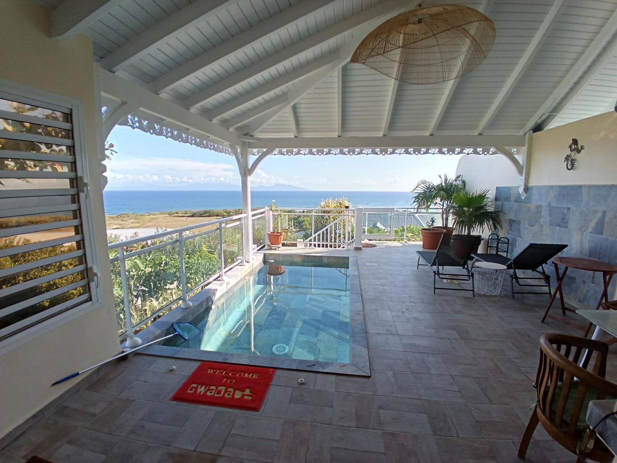 Grand-Bourg  Aux Colibris Amoureux : Loft De Standing Avec Vue Mer מראה חיצוני תמונה