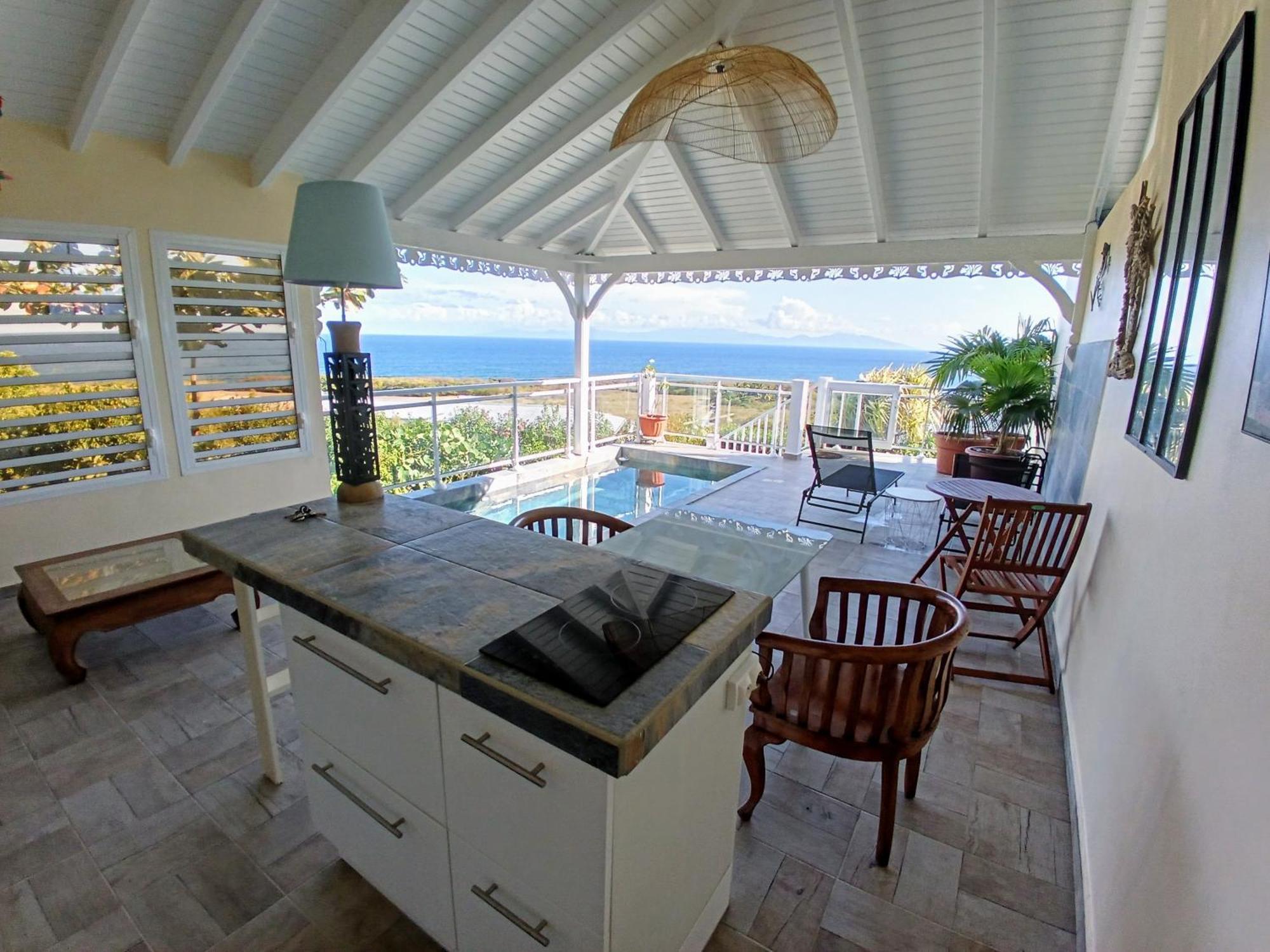 Grand-Bourg  Aux Colibris Amoureux : Loft De Standing Avec Vue Mer מראה חיצוני תמונה