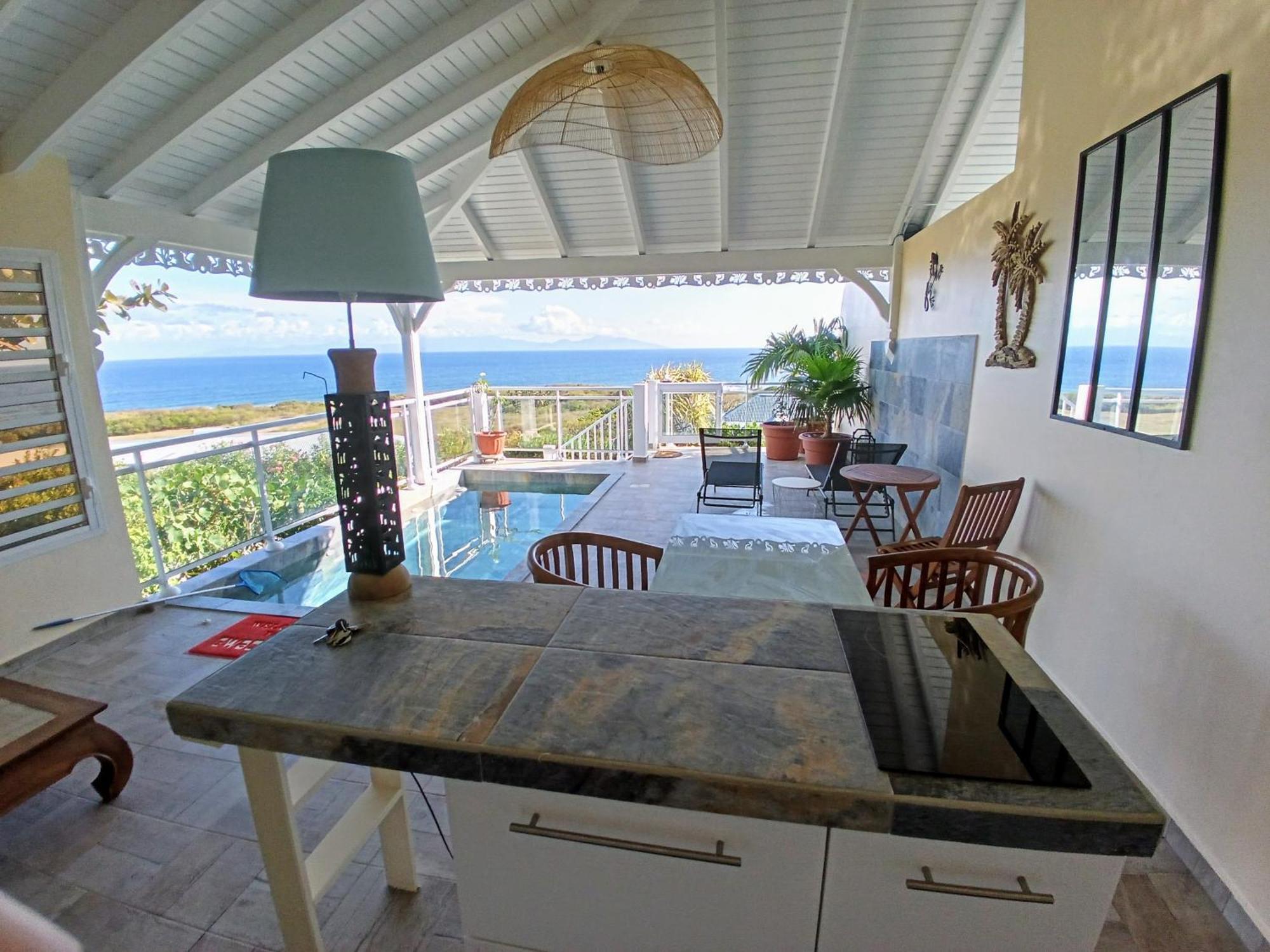 Grand-Bourg  Aux Colibris Amoureux : Loft De Standing Avec Vue Mer מראה חיצוני תמונה